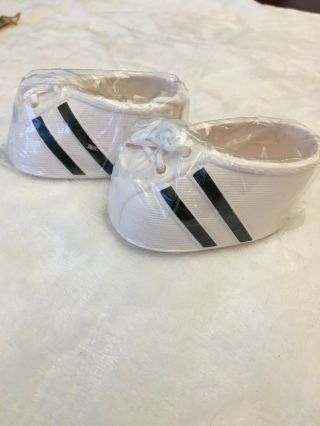 Vintage Cabbage Patch Kids Cpk Doll Rare Black Stripe White Sneakers Shoes