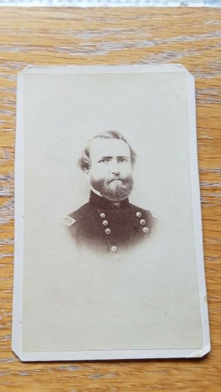 Union General George Thomas Civil War Era Cdv Image