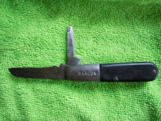 Vintage Barlow Kutmaster Utica N.  Y.  Usa 2 - Blade Folding Pocket Knife