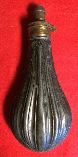 Antique Civil War Era Large Powder Flask
