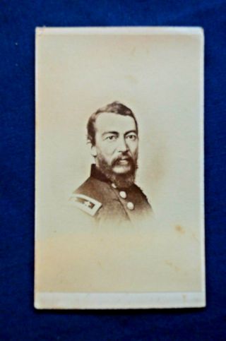 Cdv,  Retouched Photo Of Civil War General Philip H.  Sheridan