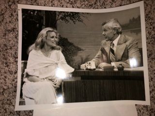 Cheryl Ladd Johnny Carson “the Tonight Show” Nbc Tv Press Photo 8/3/79 Picture