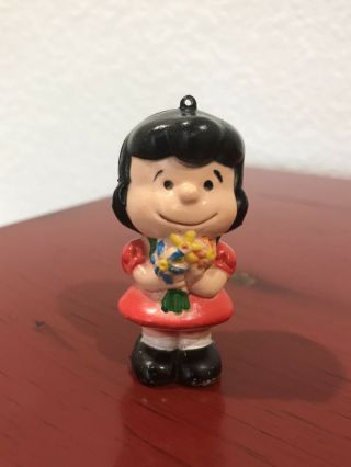 Vintage Rare Charlie Brown Peanuts Lucy Christmas Ornament 1952 Approx.  3 " Tall