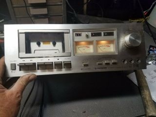Vintage Pioneer Ct - F500 Stereo Cassette Tape Deck -