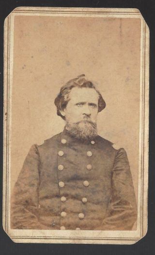 Civil War Cdv Union Colonel Joseph Thoburn 1st West Virginia Infantry Kia