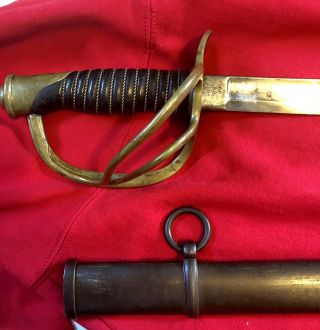 Civil War Union Ames Model 1860 Cavalry Sword 1864 Date Mm Inspector Marks
