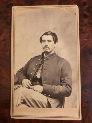 Civil War CDV of Hampshire Soldier with Bonus Image 2