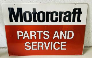 Motorcraft Parts & Service Sign Autolite Gt40 Ford Fomoco Sign Display Dealer