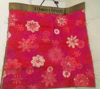 Vintage Bloomcraft Screen Print Fabric Sample Book 100 Cotton Stain Repeller