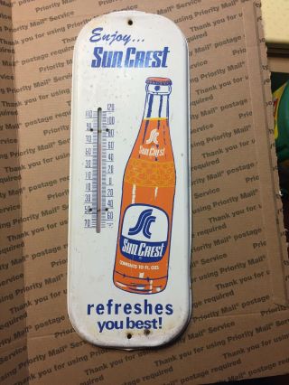 Sun Crest Thermometer 16 1/4 Long And 6 Wide
