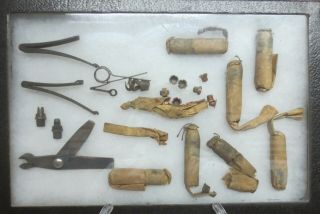 Contents Of A Civil War Union Cartridge Box,  Fresh From Ohio