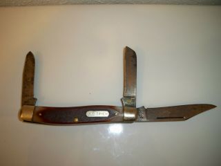 Vintage Schrade Old Timer 80t 3 Blade Folding Pocket Knife