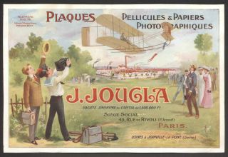 Etiquette - Plaques Jougla.  Dépôt Légal 1909.  Photographie.  Lithographie
