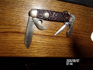 Vintage Boy Scouts Of America 4 Blade Folding Pocket Knife