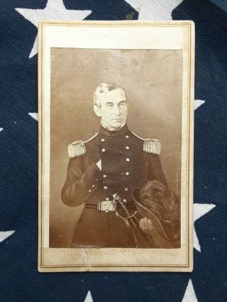 Union Cdv Major Robert Anderson - Ft.  Sumpter - Feb 8,  1861 - Abraham Lincoln Legacy.