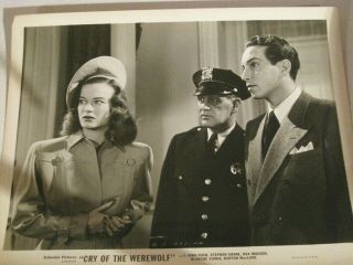 3 8 X 10 Photos from the Movie CRY OF THE WEREWOLF NINA FOCH NOIR.  DS3026 3