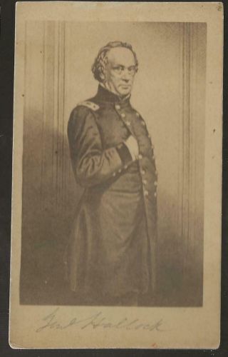 Civil War Cdv Union General Henry Halleck