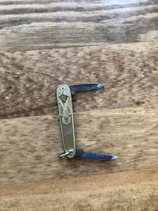 Vintage Gold Toned Small Pocket Knife
