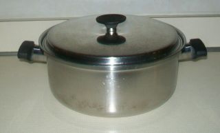 Vintage Ekco Prestige Stainless Steel 6 Qt.  Dutch Oven Pot Pan W Lid 172
