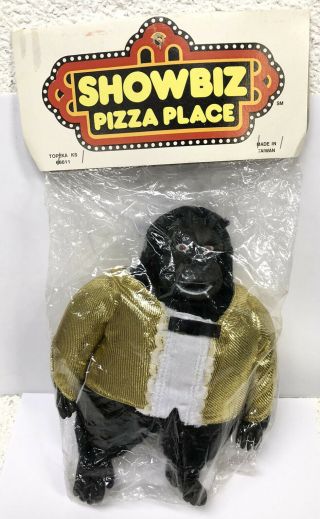 Vintage Showbiz Pizza Place Fatz Geronimo Plush Doll 9 " Nip Rock - Afire