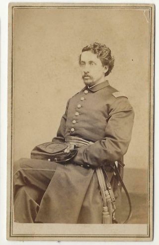 Civil War Era Cdv Union Officer 5th Connecticut Vols