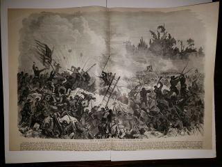 Siege Of Vicksburg Attack On Confederate Civil War 1896 Sketch