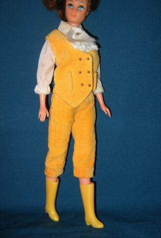 Barbie Clone Maddie Mod Pineapple Float 1736 Velvet Pants Vest Blouse 1968