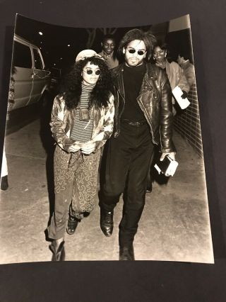 Vintage Press Photo Of Lisa Bonet And Lenny Kravitz 1988