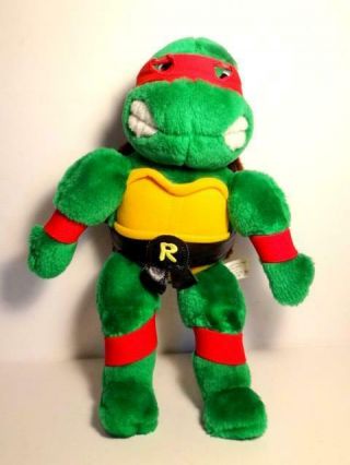 Vintage 1989 Raphael Tmnt 15 " Plush Playmates Teenage Mutant Ninja Turtles