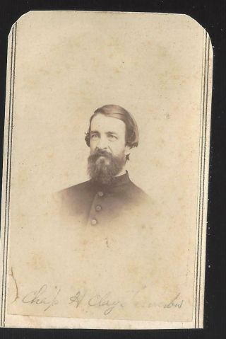 Civil War Era Cdv Union Chaplain Henry Clay Trumbull 10th Connecticut Vols Pow