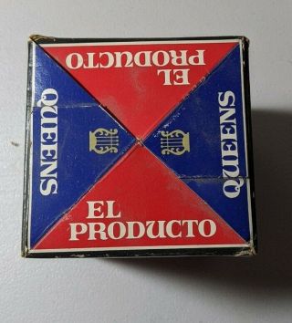 Vintage El Producto Queens Cigar Display Case With 20/25 Glass Tubes