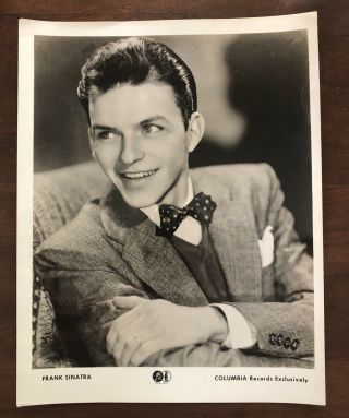 Frank Sinatra 8x10 Columbia Records Exclusive Promotional Photo
