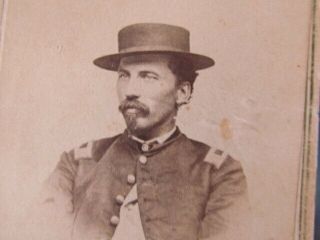 Maine Civil War Captain Cdv Photograph