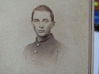 Elmira York Civil War Soldier Cdv Photograph