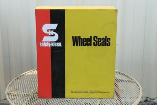 Vintage Safety Skleen Wheel Seals Auto Cabinet With Oil Seals In Boxes