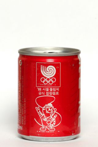 1988 Coca Cola Can From Korea,  Olympics Seoul 88 (250ml)