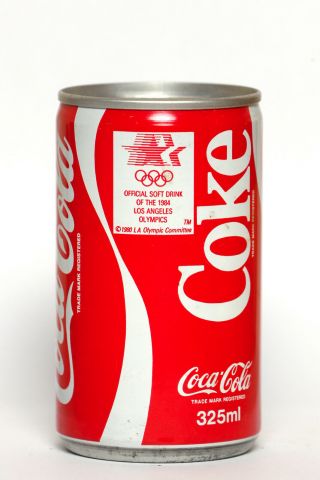 1984 Coca Cola Can From Singapore,  1984 Olympics Los Angeles