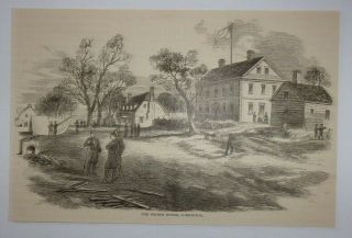 1866 The Nelson House,  Yorktown (civil War) Engraving