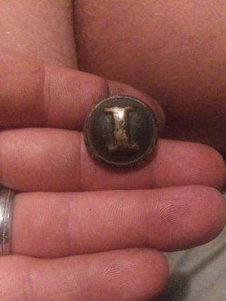 Non Dug Confederate Cast I Coat Button Civil War Relic
