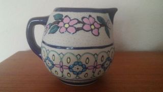 Lovely Servin Mexico Petite Pottery Pitcher Intricate Detail No Damage