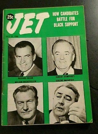 Jet / Presidential Nominees Vie For Black Support; Mlk & Kennedy (jul 25,  1968)