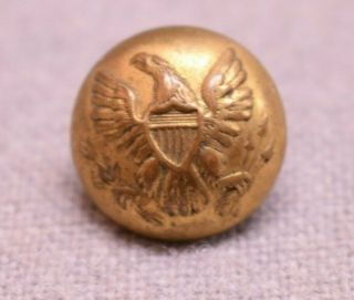 Pre - 1875 Civil War Brass Button Steele & Johnson Waterbury Eagle Shield 20.  4mm