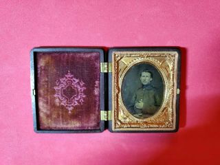 9th Plate Civil War Soldier Ambrotype