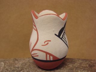 Mini Native American Jemez Pueblo Pottery Clay Pot by Chinana 3
