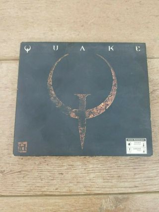 Vtg Quake Video Game Pc Cd - Rom Id Software (1996) Complete W/ Instructions