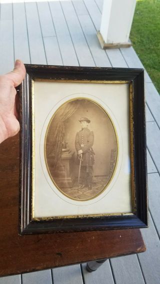 Civil War Officer Large Albumen Image Id 