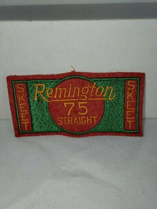 Vintage Remington Gun Shooting Trap Skeet 75 Straight Wool Jacket Patch