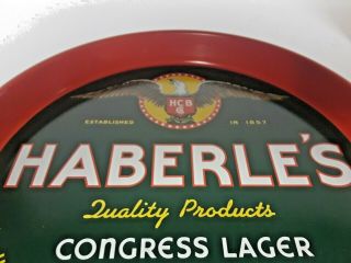 Vintage Congress Haberles Beer Tray Syracuse NY Black River Ale 2