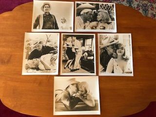 6 Vintage B/w Photographs Of Marilyn Monroe In The Misfits 8x10