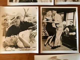 6 Vintage b/w photographs of Marilyn Monroe in The Misfits 8x10 3